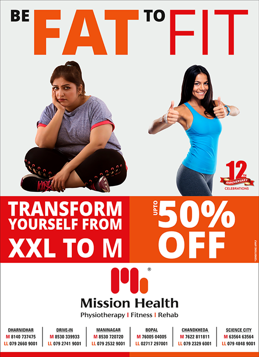 It's time to get FIT! Its raining fitness offers at Mission Health all through the month of #JUNE! 

Come celebrate our #12thAnniversary with us! 

#MissionHealth #MissionHealthIndia #Physiotherapy #Fitness #Rehab