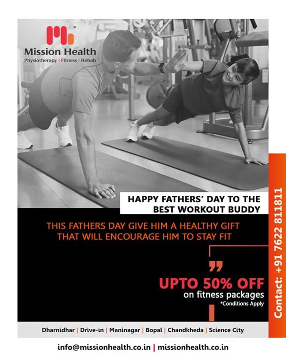Celebrate #FathersDay with your best workout buddy! Avail exciting offers on #fitness packages! 

Happy Fathers Day to all the cool fathers out there!