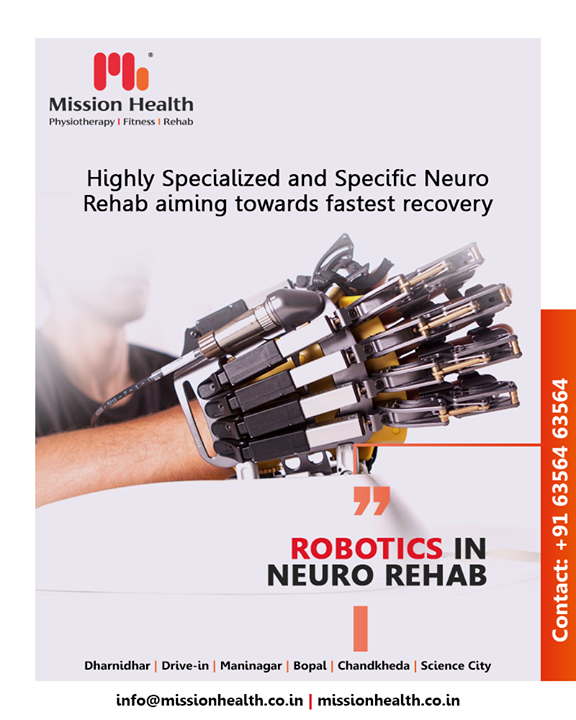 Robotics in Neuro Rehab enables the patients to return to the highest level of function and independence possible while improving Physical, Mental & Social quality of life.

#RoboticsNeuroRehab #roboticsinneurophysiotherapy #neurophysiotherapy #MissionHealth #MissionHealthIndia #AbilityClinic #MovementIsLife