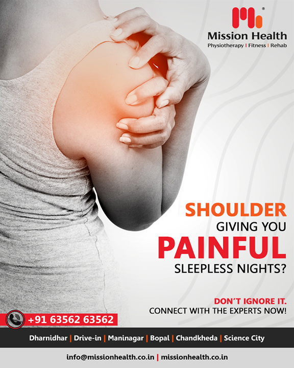 At Mission Health Shoulder Clinic, we offer Comprehensive Physiotherapy and Rehabilitation services to patients, for a host of shoulder concerns. We pride ourselves on our highly focused expert one-on-one treatment and care meant for all types of shoulder conditions and treatments tailor-made to patients' needs.
 
Call +916356263562
www.missionhealth.co.in

#shouldertreatment #shoulderpain  #shoulderinjury #shoulderrehab #shouldermobilization #frozenshoulder #shouldersurgery #shoulderpainrelief #heathyliving #healthylifestyle #MissionHealth #MissionHealthIndia #MovementIsLife