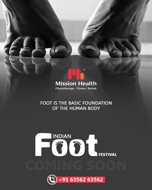 Foot is the Basic Foundation of The Human Body...

Your Foot health can be a clue to many other issues!

The Indian Foot Festival is coming soon...

Keep Reading this space for more updates!

Call: +916356263562
Visit: www.missionhealth.co.in

#IndianFootFestival #ComingSoon #FootClinic #footpain #footcare #foothealth #heelpain #anklepain #flatfeet #painrelief #healthyfeet #happyfeet #MissionHealth #MissionHealthIndia #MovementIsLife