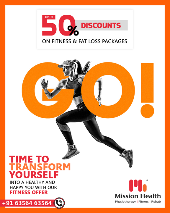 Make your fitness goals come true with our fitness offer

Up to 50% off in various fitness & inch loss packages at Mission Health Fitness Boutique.
Few days left, hurry up!

Call: +916356463564
Visit: www.missionhealth.co.in

#fitnesspackages #gymoffers #inchloss #fitnessworkout #fitness #fitnessmotivation #workout #fitnesslife #gym #workoutmotivation #fitnessaddict #fitnesscoaching #healthchallenge #MissionHealth #MissionHealthIndia #MovementIsLife