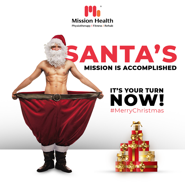 Jingle Bells are ringing fitness on your doors, this festive season. 
It is your turn to accomplish your Mission of getting fit and healthy with Mission Health just like Santa has accomplished his. 
Merry Christmas!

#Christmas #MerryChristmas #Christmas2020 #Festival #Cheers #Joy #Happiness #MissionHealth #Fitness #PersonalTraining #FatToFit #Transform #GroupFitness #Slimming #MovementIsLife