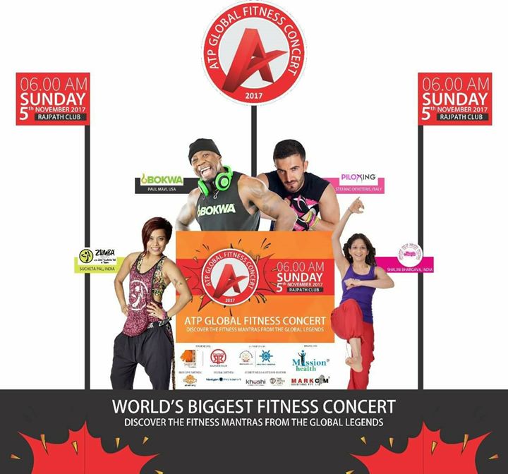 Ahmedabad Let us Get Ready for The most Powerful, Energetic & Stimulating Fitness Event of the Year....ATP Global Fitness Concert...6 am Sunday 5th November @ Rajpath Club...Passes available @ all branches of Mission Health @ Dharnidhar, Drive In, Maninagar, Bopal & Chandkheda Locations...
Call for Group Entry on +9+7600029090