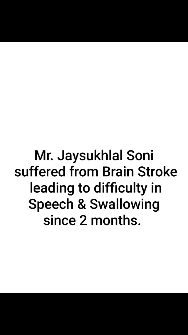 Mr. Jaysukhlal Soni suffered from Brain Stroke leading to difficulty in Speech & Swallowing since 2 months. 

After taking EMG Biofeedback Treatment by Advanced technologies at Mission Health, now he not only speaks, but Sings nicely ...

For More Details Call +91 63562 63562
www.missionhealth.co.in

#missionhealth #strokerecovery #dysphagia #neurorehabilitation #advanceneurorehab #missionhealthindia #bestphysiotherapyclinicinahmedabad 
#explorepage #exploremore #instadaily #instagood #viralvideos #happiness #happypatients