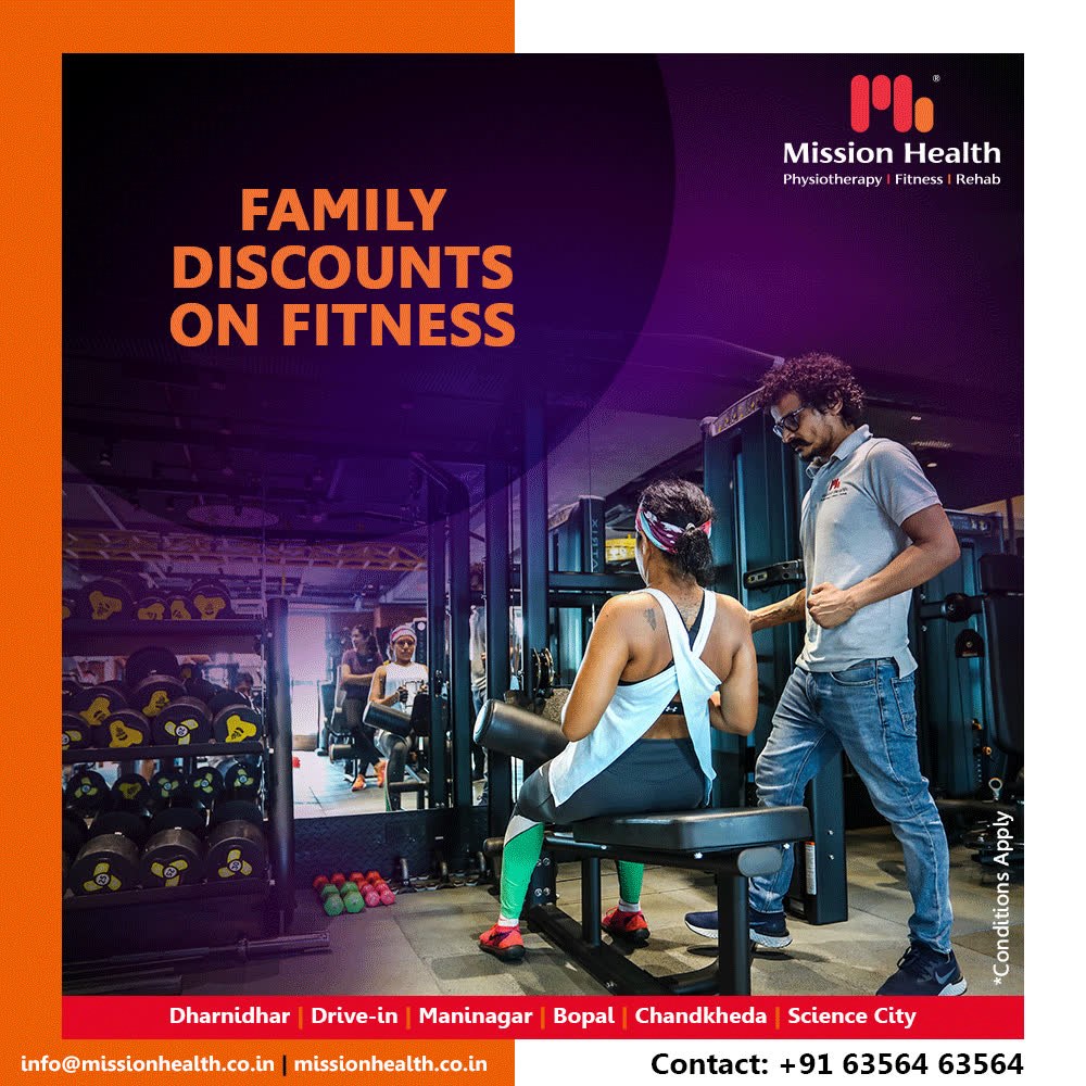 Why stay fat when you can be fit and fabulous? 

Grab flat 50% off on our varied fitness packages and stay fit & fearless

 #FitnessOffers #JuneOffers #GetFit #MissionHealth #MissionHealthIndia #Physiotherapy #Rehab #fitnessRehab #AbilityClinic #MovementIsLife