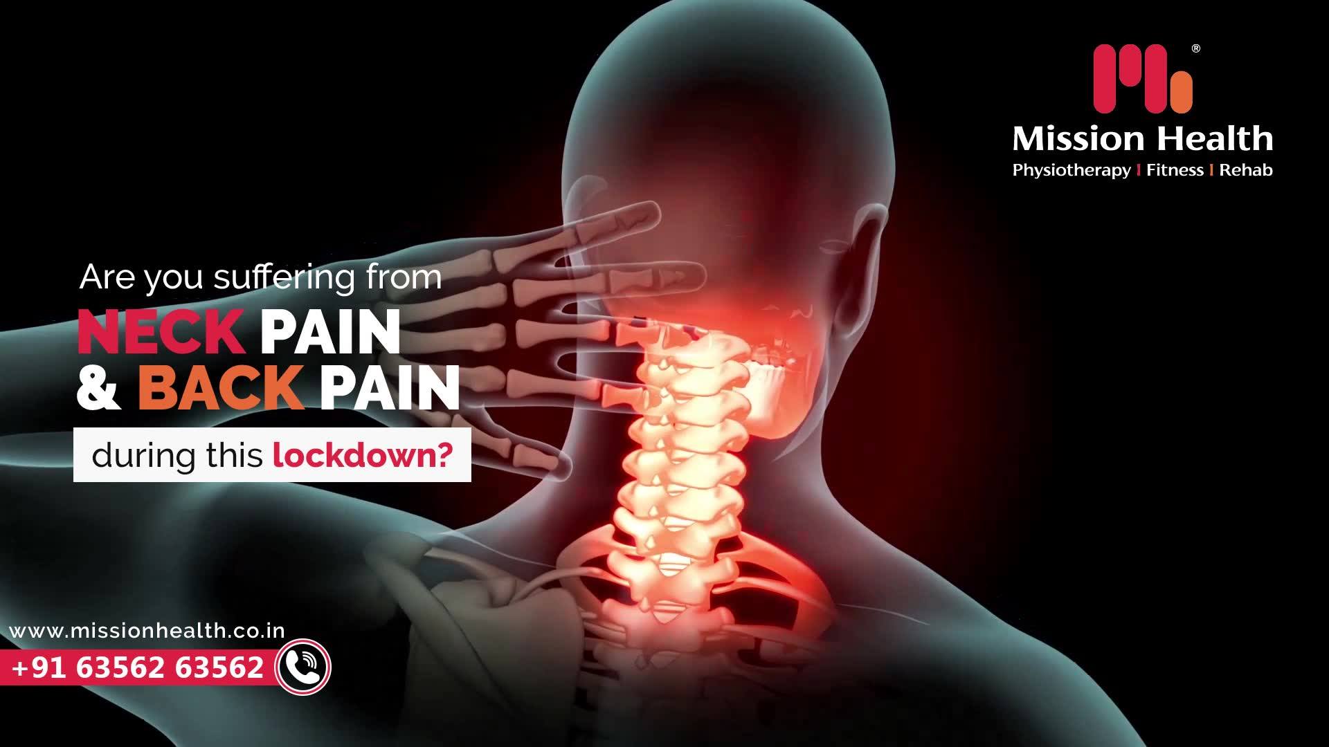 Are you suffering from Neck Pain & Back Pain during this lockdown? 

The most possible reasons could be over usage of gadgets and incorrect postures while working from home.
 
Share your problem & symptoms with us and schedule your appointment. Ignoring a Minor pain today can result in a Major Spine Problems tomorrow.     

Call +916356263562
www.missionhealth.co.in

#IndiaFightsCorona #Coronavirus #stayathome #lockdownopd #neurorehab #strokerehab #stroke #strokesurvior #openingsoon #physiotherapy #physiotherapist #neckpain #jointpain #backpain #spineproblems #slippeddisc #stiffness #stress #panic #workfromhome #MissionHealth #MissionHealthIndia #MovementIsLife