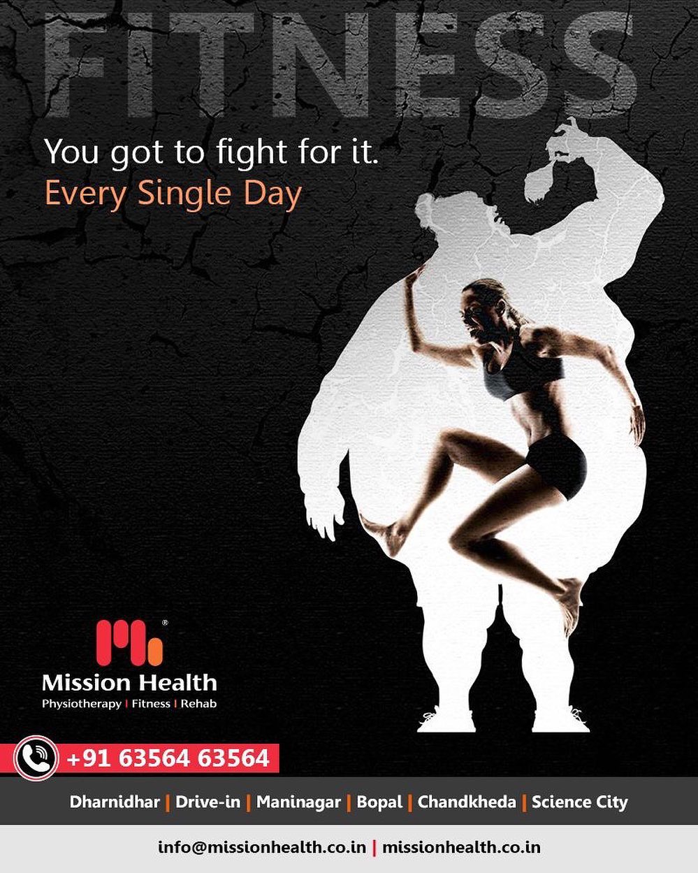 Fitness is a tiresome journey, but the results will be worth the fight! 
#Fitness #MissionHealth #MissionHealthIndia #AbilityClinic #MovementIsLife