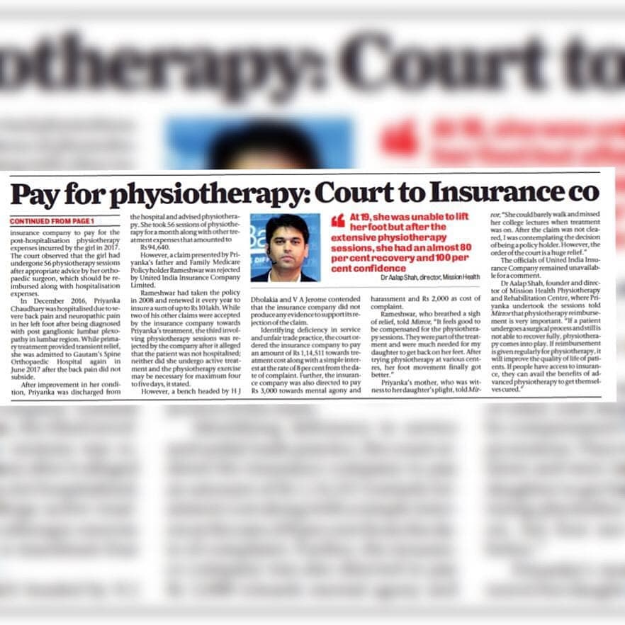 # How a 19 Year old got insurance company to pay for Physio treatment... 