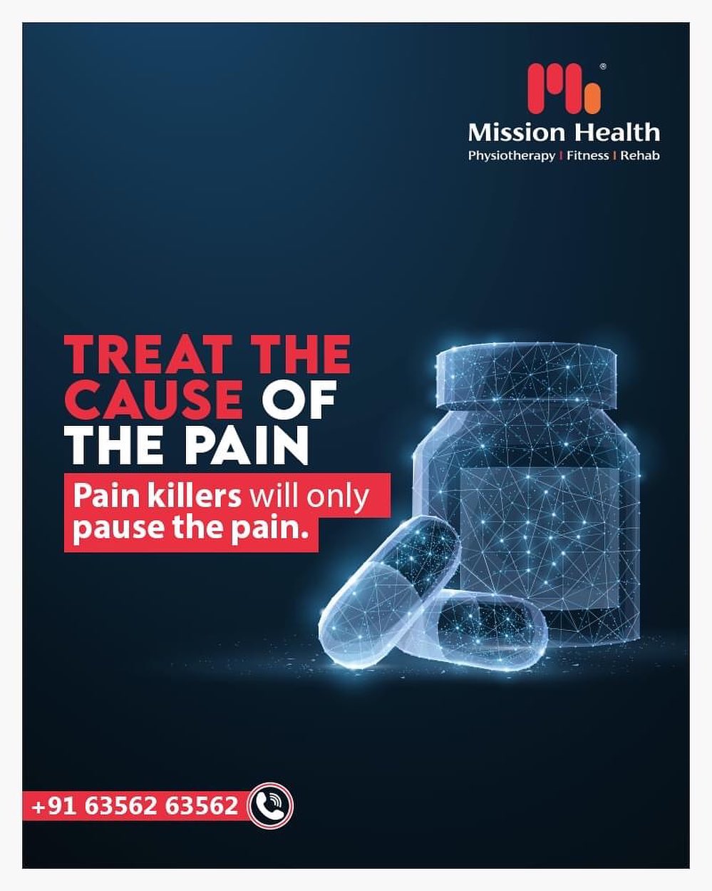 Permanent Solution or a Pause? 
The Pain Killer available just a shelf away can never treat you. It is always an Expert Advice and Regular Physiotherapy that can help you find the cause of your pain and treat the same.

How do you wish to treat PAIN could be one of the major decisions in your LIFE.

Share your 