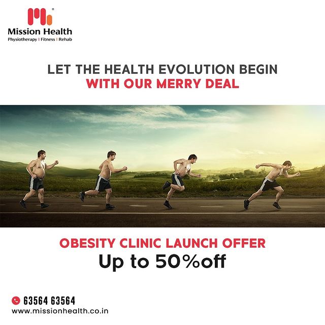 Evolution is essential!
Whether it is about fitness goals or the about transformational ones; they keep you going in becoming the best version of yourself. 
Take the route to fitness and let the health evolution begin with our merry deal only at Mission Health!
Helpline: +91 63564 63564
www.missionhealth.co.in
#LaunchOffer #ObesityClinic #MerryDeal #DefeatObesity #StayTuned #LiveLight #TransformationalGoals #NewYearResolution #MissionHealth #Ahmedabad #Gujarat