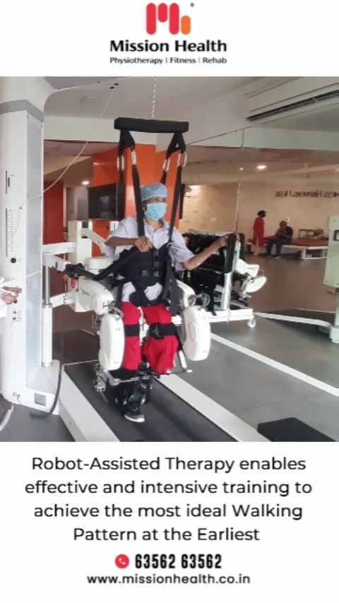 Robot - Assisted Therapy enhances the abilities of our patients and make them as independent as possible by giving them most ideal walking pattern at the earliest. Beating the traditional approach where brain can not register all the messages with 100% accuracy, we support robotic treatment where results are accurate.

Call : +91 63562 63562

Visit : www.missionhealth.co.in

#MissionHealth #missionhealthfamily #missionhealthindia #NeuroRobotics #bestphysiotherapyclinicinahmedabad #missionhealthfeedback #indiasbestphysiotherapycentre #advanceneurorehab #advancedrobotics #pediarobotics #advancedshoulderrehab #armrehab #rehabilitation #explorepage #instagram #awareness #viralpost #viralvideos #reels #reelitfeelit #instareels