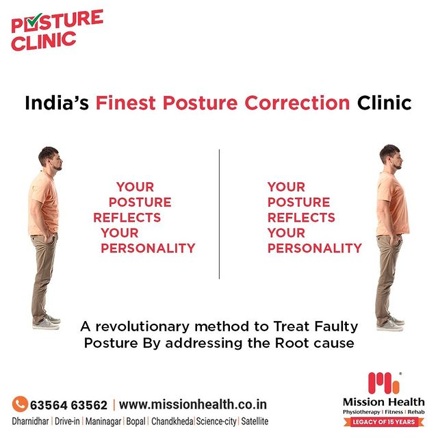 Look at your posture. Others Do!
Your Body Posture reflects the way you feel about yourself! Don’t ignore faulty posture. It can cause many consequences other than how you look

At Mision Health, we take every possible effort in revolutionizing the methods to identify and correct faulty posture. Get your faulty posture fixed with movement science experts at Mission Health!

For more details contact +916356463562
Visit: www.missionhealth.co.in

#PostureClinic #PostureCorrection #CorrectPosture #YourPostureYourIdentity #SitRightStandRight #FinestPostureClinicOfIndia #FinestPostureClinic #MissionHealth #MH #Ahmedabad #Gujarat