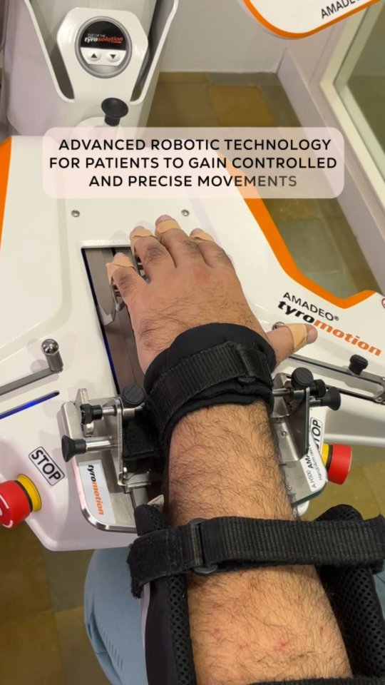 At Mission Health, we use Advanced Robotic Finger Rehabilitation technology that helps treat patients with motion function impairments.

The hope and possibility of making a meaningful difference in the lives of our patients drives us towards our best work every time.

Make an appointment now for a healthier life!
Contact us on +91 6356463562 or visit www.missionhealth.co.in for more details.

#missionhealth #physiotherapy #physiotherapists #rehabilitation #personalisedtreatment #regaininghealth #healthylife #healthypatient #recovery #ahmedabad #rehabinahmedabad #physiotherapycenter #fitnesscenter #advancedneurorehabilitation #missionhealthfamily #missionhealthindia #indiasbestphysiotherapycenter #reel #reelitfeelit #instareels #7thwonder #awareness #viralpost #transformation #personaltraining #bestphysiotherapycenterinahmedabad #missionhealthfeedback
