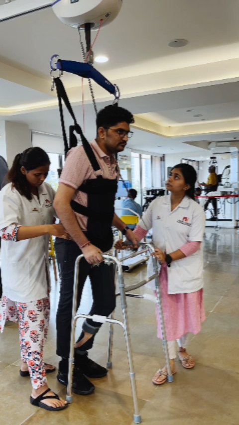 Meet Mr.Dalpat Purohit, 27, a true embodiment of resilience. After a head injury in Feb 2022 resulting in quadriparesis, he embarked on a 70-day Advanced Neuro Rehab journey. Today, his unwavering determination has yielded remarkable results - from regaining bed mobility to standing tall and taking triumphant steps. Dalpat's story showcases the human spirit's power to overcome adversity, inspiring us to persist and recover. 🌟💪🏻

#Inspiration #Resilience #ComebackStrong #RoadToRecovery #StrengthInStruggle #NeverGiveUp #PerseverancePaysOff #HealthJourney #MindOverMatter #RiseAbove #BeUnstoppable #HealingJourney #Bestrehab #bestneurorehab #indiasfineshrehab #NeuroRehab #Inspiration #RecoveryJourney #HopefulHealing #besttreatment #advancedtechnologies #worldclasstechnologies #robotics #missionhealthindia #physiotherapyinahmedabad #satellite #ahmedabad #movementislife